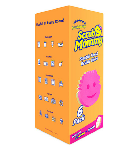 Pack économique d'éponges Scrub Mommy roses - paquet de 6