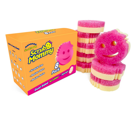 Pack économique d'éponges Scrub Mommy roses - paquet de 8